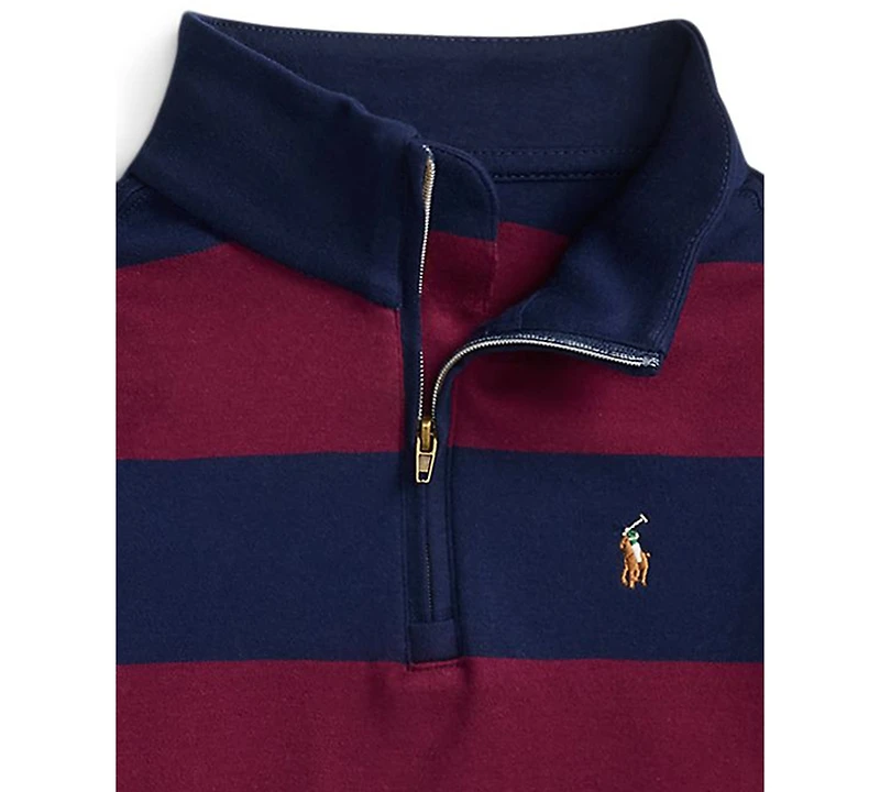 Polo Ralph Lauren Toddler and Little Boys Striped Cotton Interlock Pullover Sweatshirt