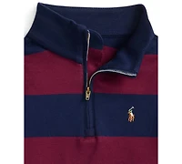 Polo Ralph Lauren Toddler and Little Boys Striped Cotton Interlock Pullover Sweatshirt