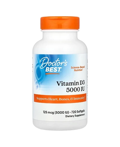 Doctor's Best Vitamin D3 125 mcg (5 000 Iu)
