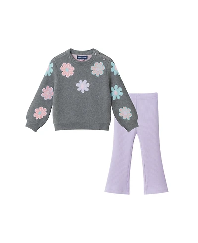 Andy & Evan Infant Girls Floral Sweater w/Legging Set