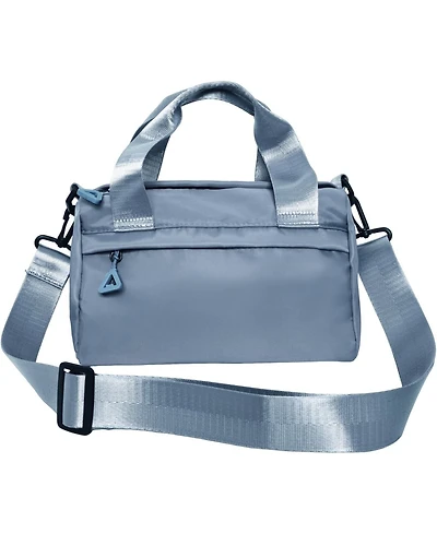 Mini Black Gym Bag Sport Bag Adjustable Small Duffle Bag Detachable Strap Gym Tote For Women Small Duffle Bag (Blue)