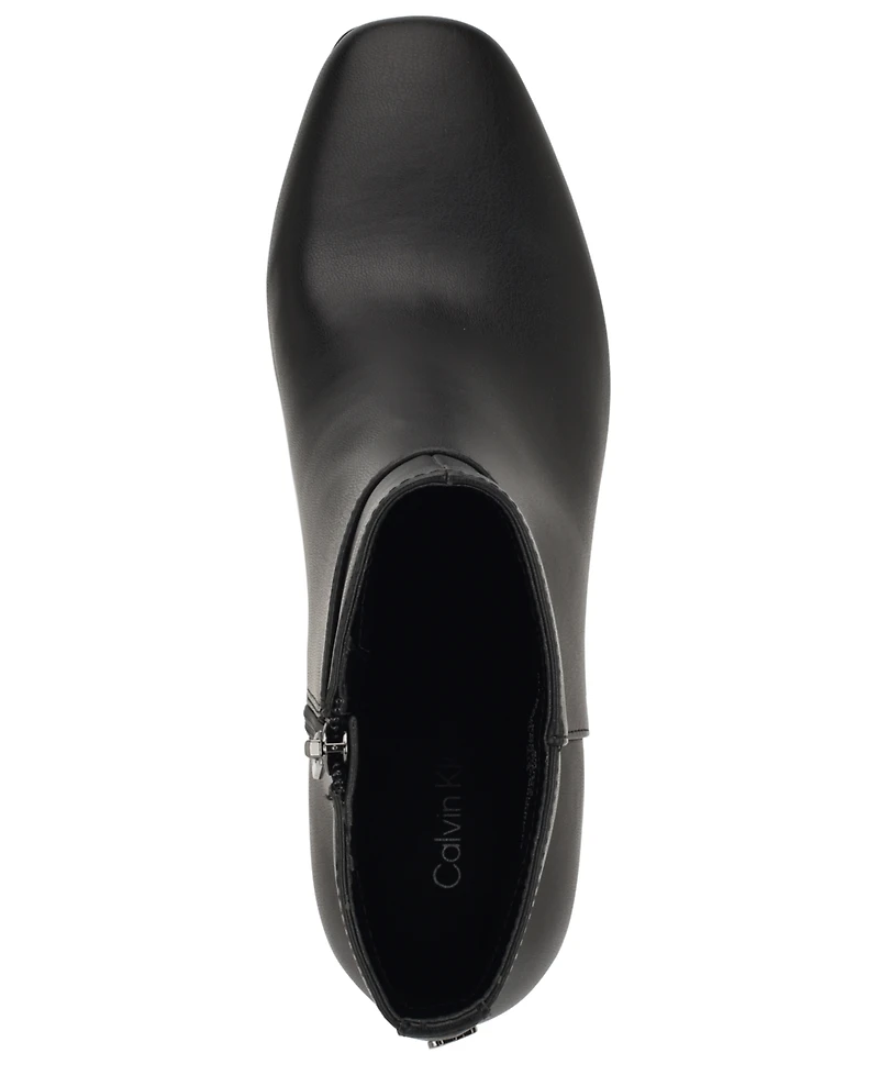 Calvin Klein Women's Parry Block Heel Ankle Booties