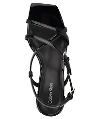 Calvin Klein Women's Pandy Strappy Block Heel Sandals