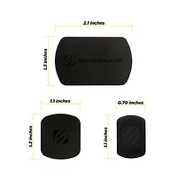 Scosche MagicMount Replacement Magicplate Kit-Black