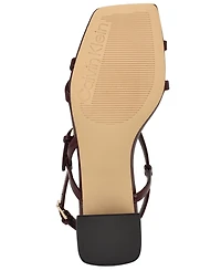 Calvin Klein Women's Pandy Strappy Block Heel Sandals
