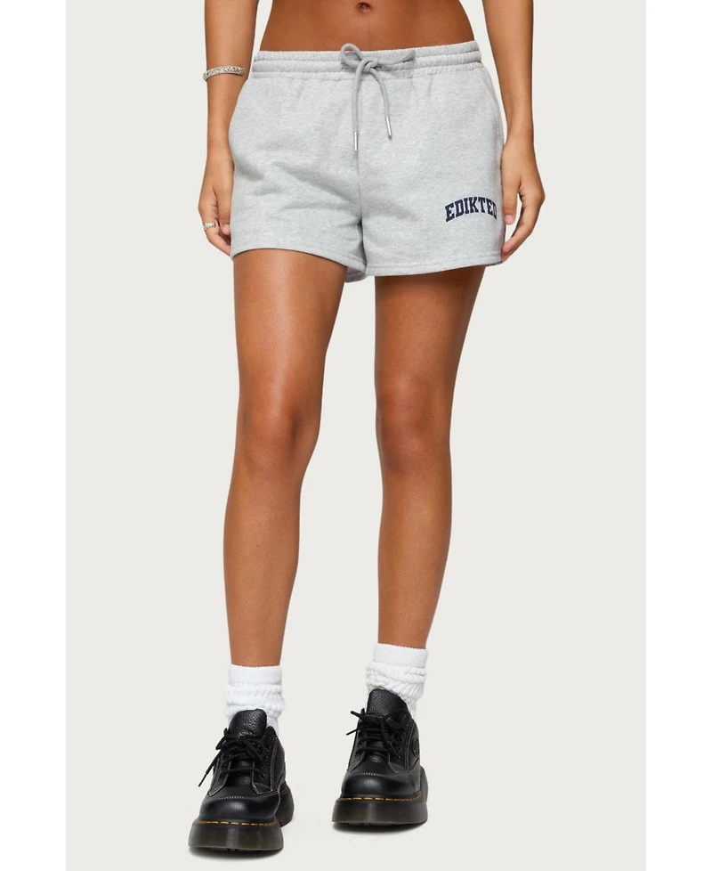 Edikted Womens Off Duty Sweat Shorts