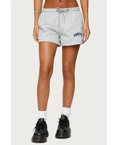 Edikted Womens Off Duty Sweat Shorts