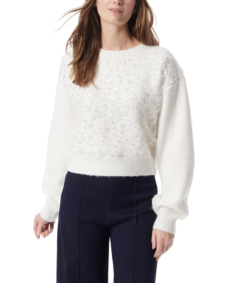 Dee Ocleppo Women's Oriel Embellished Overlay Pullover