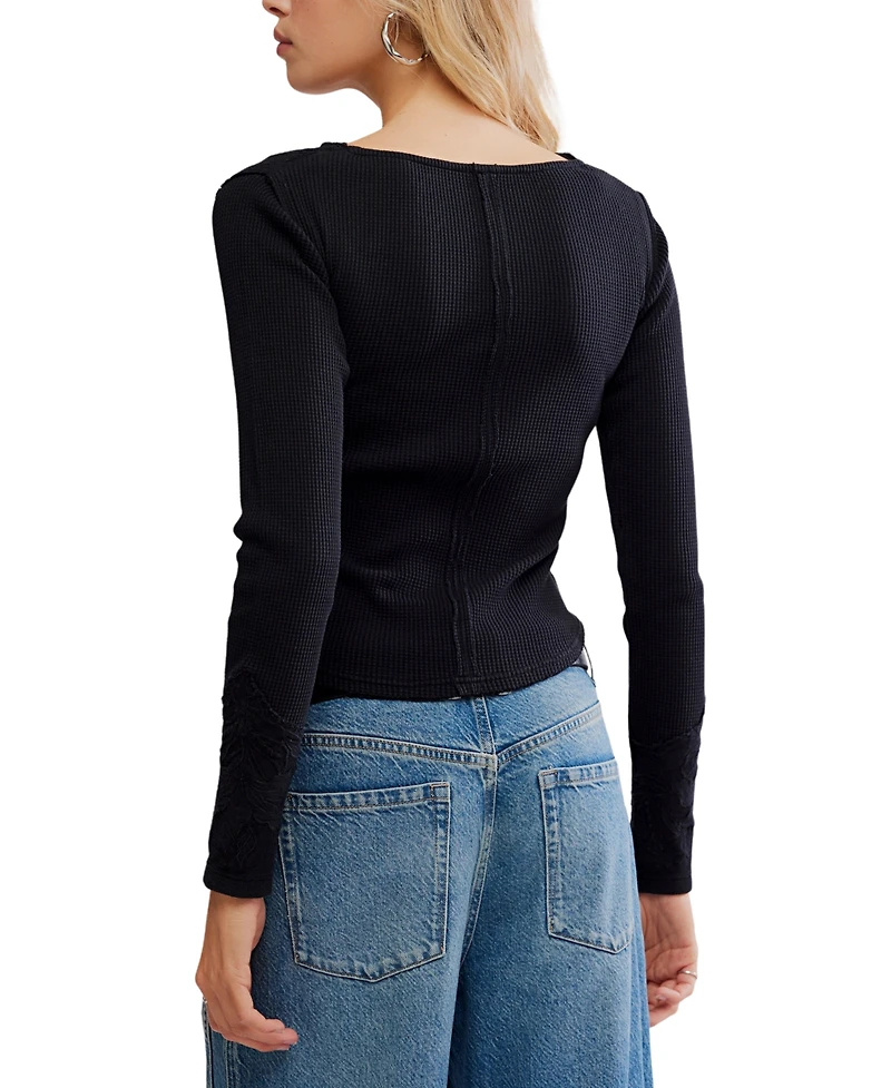 Free People Women's Butterfly Cuff Top