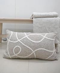 Vibhsa Linden Street Handwoven Decorative Pillow, 14" x 24"