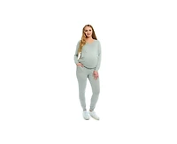 Everly Grey Maternity Whitney 2-Piece Maternity/Nursing Top & Pant Set