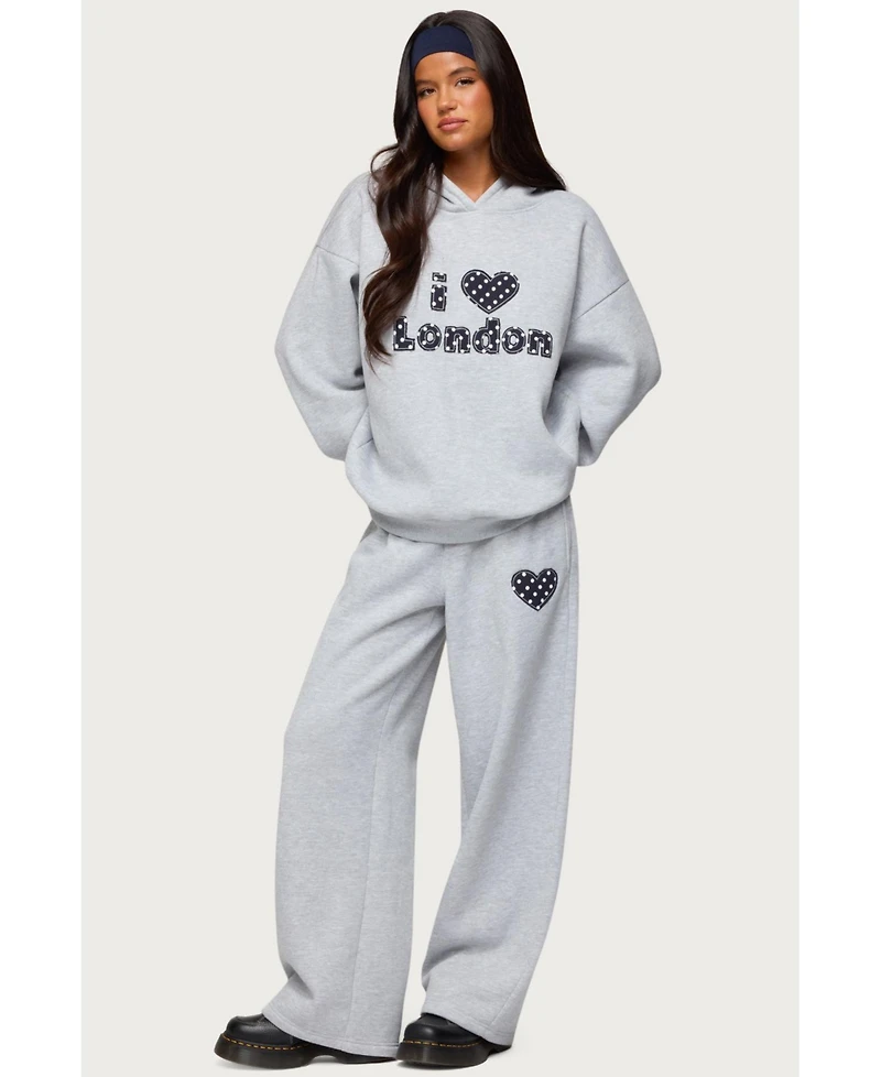 Edikted Women's I Heart London Hoodie