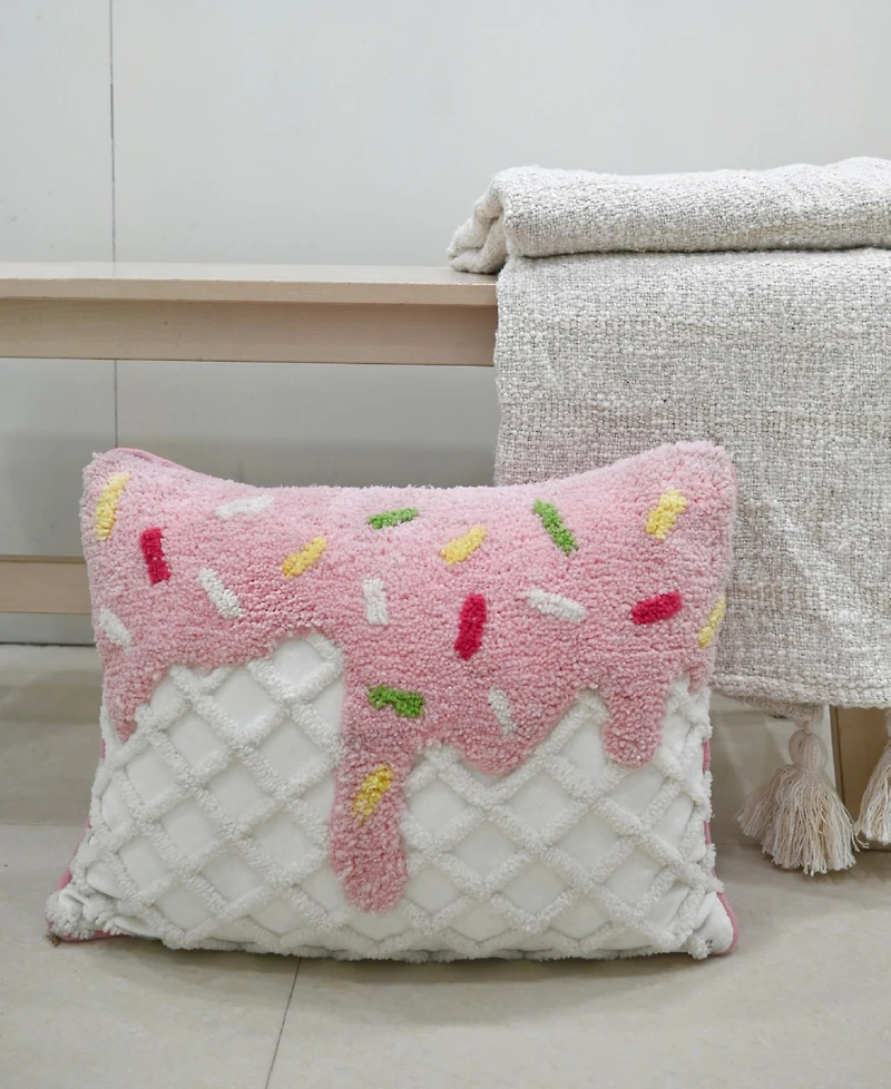 Vibhsa Novelty Tufted Decorative Pillow, 14" x 20"