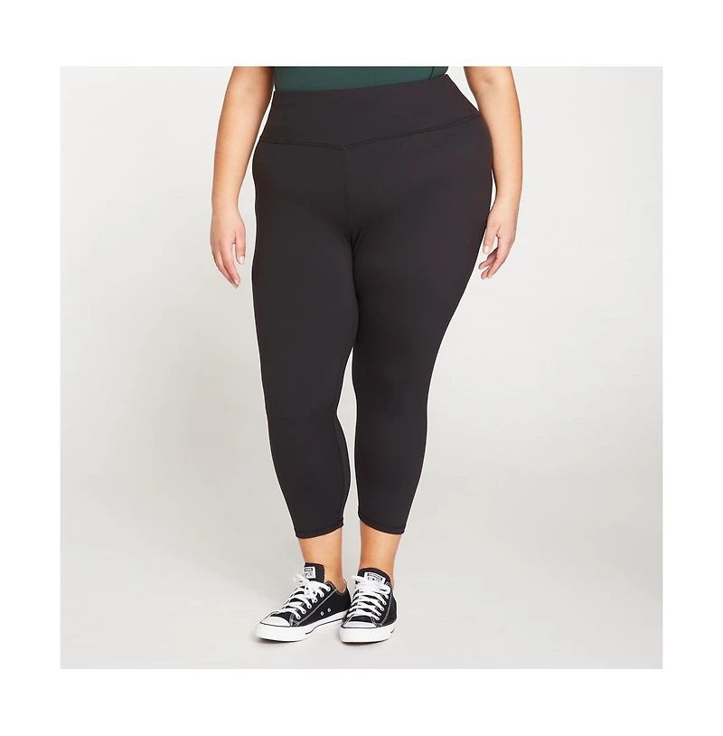 Universal Standard Womens Plus Next-to-Naked Cropped Legging