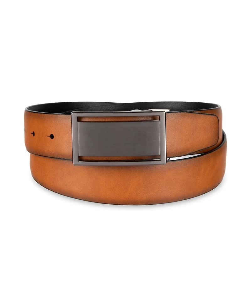Alfani Men's 2-In-1 Reversible Plaque Buckle Belt, Macy's Exclusive