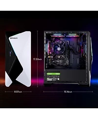 Ipason Prebuilt Gaming Pc - Amd Ryzen 7 5700G, 16GB Ram, 1TB Gen4 Ssd, Radeon Graphics, Windows 11 Home - White & Black Ready for Gaming