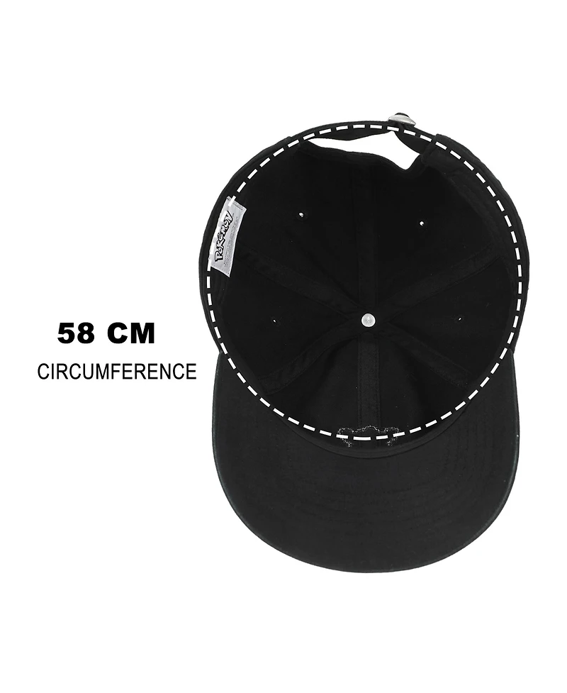 Pokemon Eevee Printed Patch Black Unstructured Baseball Cap