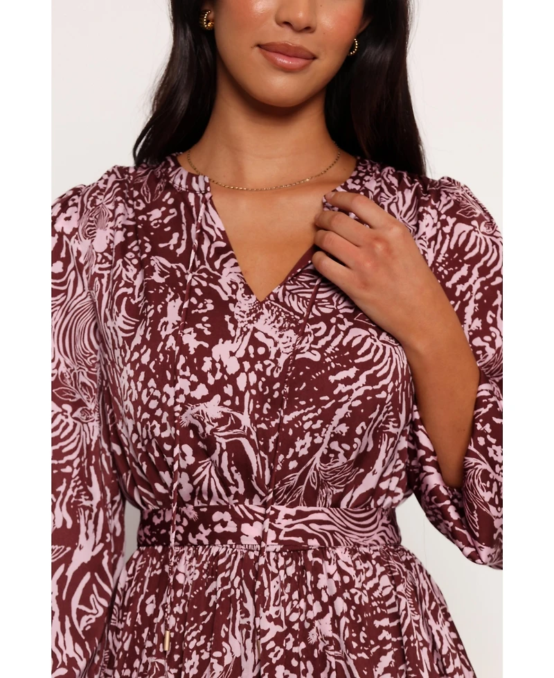 Petal and Pup Womens Wrenley Long Sleeve Mini Dress