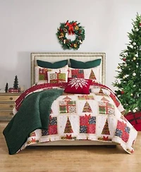 Greenland Home Fashions Deck The Halls Holiday Quilt Sets