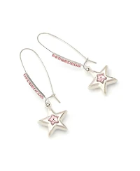 Betsey Johnson Faux Stone Star Dangle Earrings