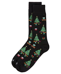 MeMoi Men's Gifted Trees Holiday Crew Socks