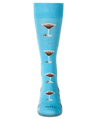 MeMoi Men's Espresso Martini Crew Socks