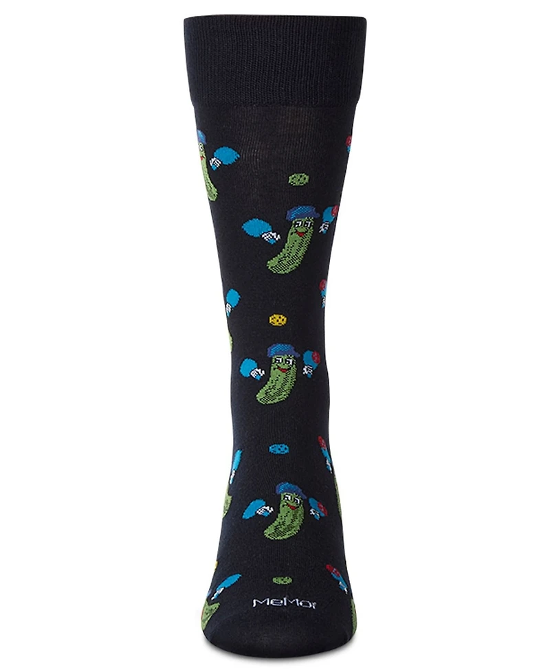 MeMoi Men's Pickle Ball Crew Socks