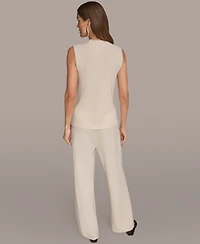 Donna Karan New York Women's Crewneck Sleeveless Sweater