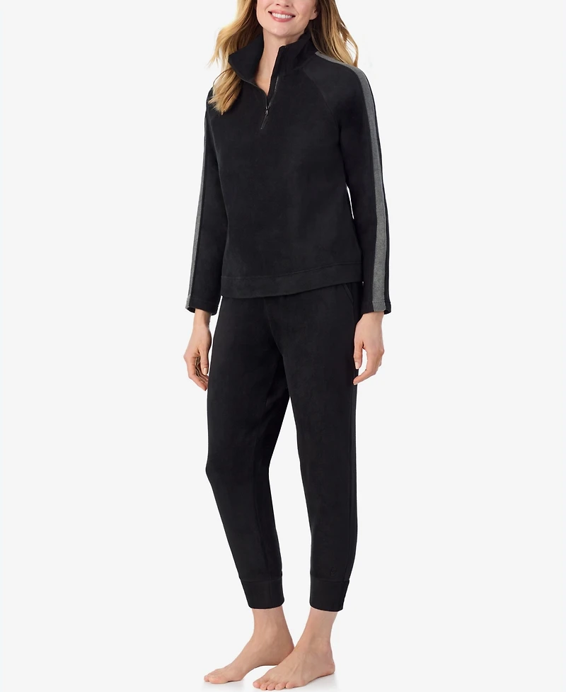 Cuddl Duds x Jennifer Lake Fleecewear with Stretch Half-Zip Pullover
