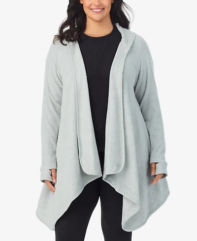 Cuddl Duds Plus Size Hooded Wrap