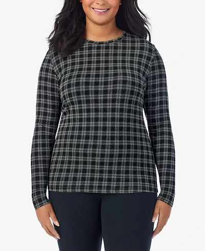 Cuddl Duds Plus Crewneck Long Sleeve Top