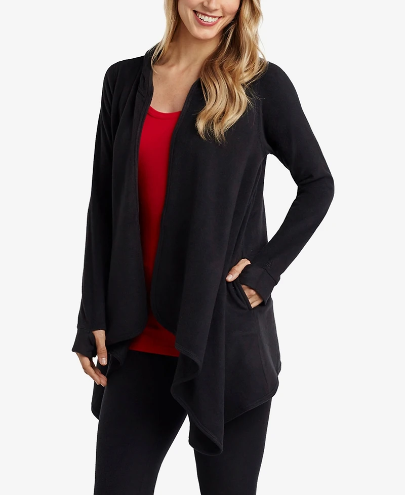 Cuddl Duds Women's Hooded Wrap Top