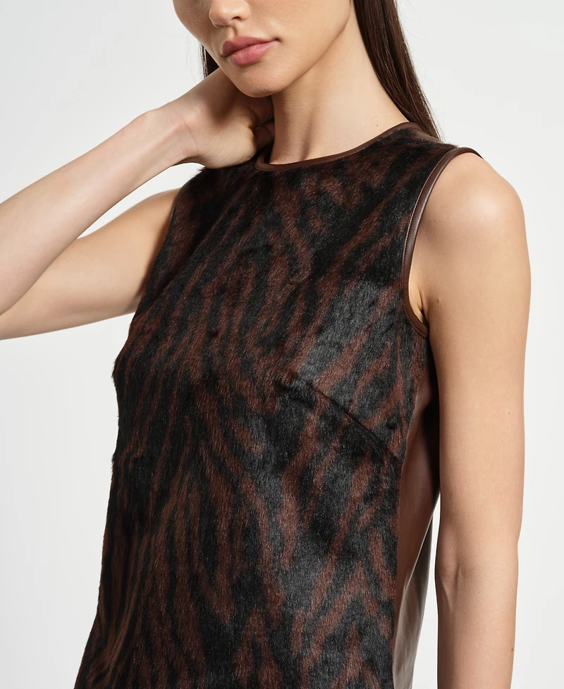Isaac Mizrahi Women's A-line Crewneck Shift Dress