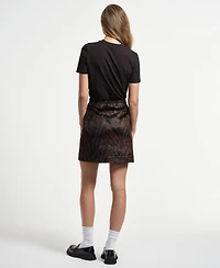 Isaac Mizrahi Women's A-Line Mini Skirt