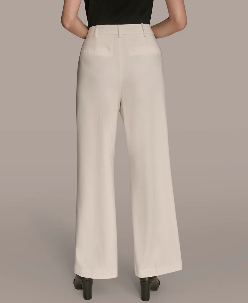 Donna Karan New York Women's Pleated Wide Leg Pants