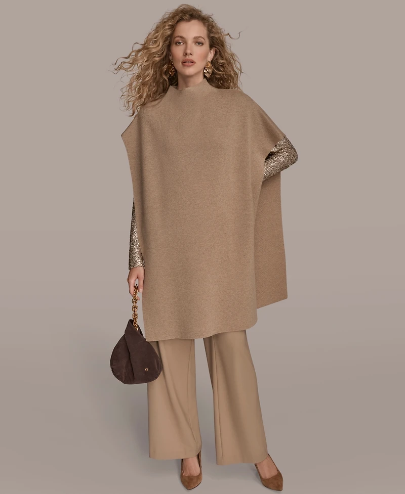Donna Karan New York Women's Oversized Poncho Tunic Coat