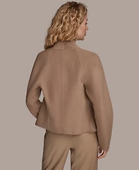 Donna Karan New York Women's Applique Detail V-Neck Jacket