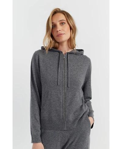 Chinti & Parker Women's Pure Cashmere Zip Hoodie