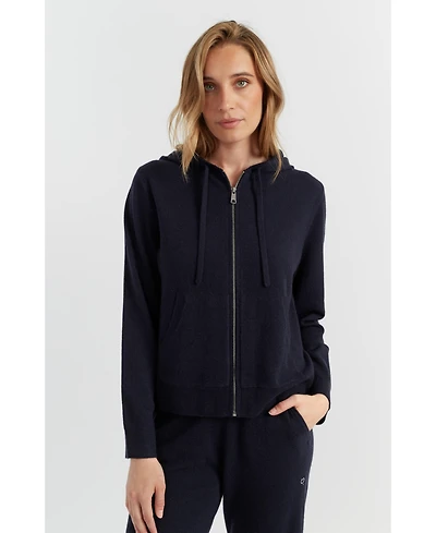 Chinti & Parker Women's Pure Cashmere Zip Hoodie