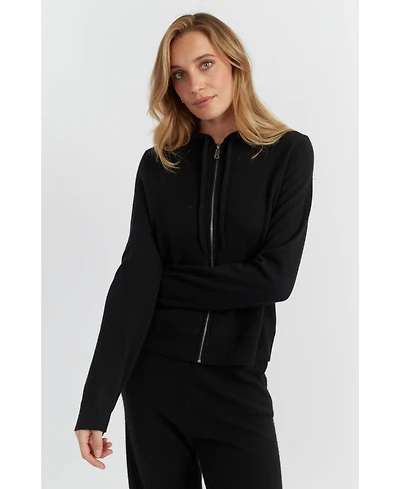 Chinti & Parker Women's Pure Cashmere Zip Hoodie