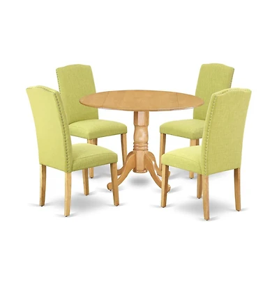 East West Furniture Dining Room Set Oak