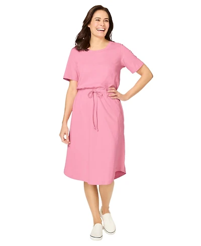 Woman Within Women's Curved Hem Dress