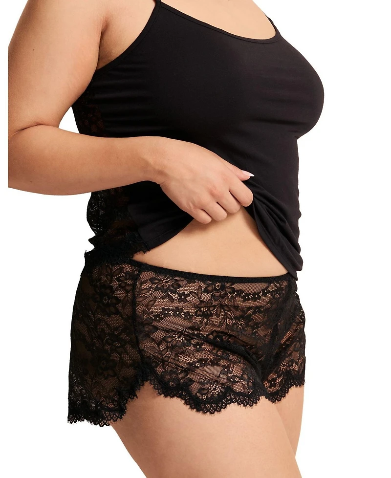 Adore Me Plus Rain Cami & Shorts Set Lingerie