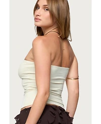 Edikted Women's Chrystal Cut Out Tube Top