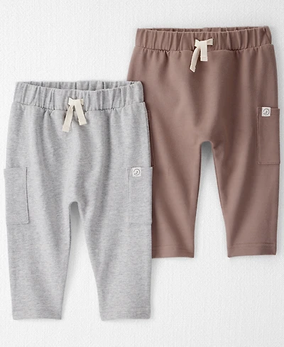 Little Planet by Carter's Baby Boys 2-Pack Organic French Terry Jogger Pants