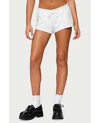 Edikted Womens Leeroy French Terry Shorts