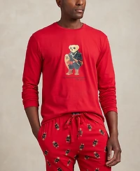 Polo Ralph Lauren Men's 2-Piece Long Sleeve Crew T-Shirt and Joggers Pajama Set