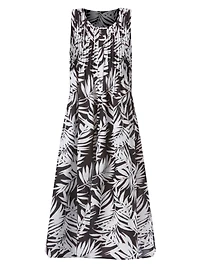 Woman Within Plus Pintucked Sleeveless Dress