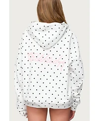 Edikted Women's Chelsie Polka Dot Hoodie