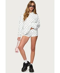 Edikted Women's Chelsie Polka Dot Hoodie